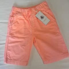 未使用品新品 PETIT BATEAU ハーフパンツ 116㎝ オレンジのサムネイル