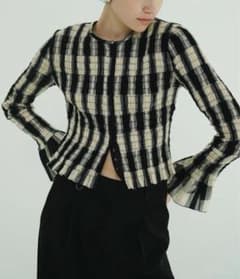 CLANE ☆ SHIRRING DESIGN BLOUSE - メルカリ