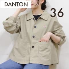 DANTON ドルマンスリーブ ナイロン ジャケット 36サイズ ベージュ DANTON／ナイロン ドルマンスリーブジャケット ベージュ 36サイズ