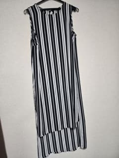 FOREVER 21 ストライプ ノースリーブ チュニック ワンピース M