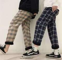 チェックパンツ☆ユニセックス☆韓国ファッションのサムネイル