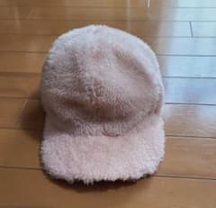 ピンク ボアキャップ 帽子のサムネイル