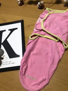 スワドル おくるみ 新生児 ピンク×ネオングリーンのサムネイル