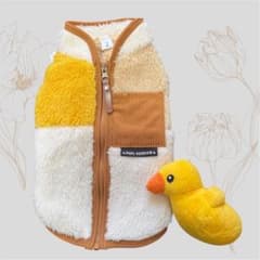 新品未使用犬服 背開きボアベストᏢiᏢiのサムネイル