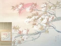 桜花朝陽 松林桂月 掛け軸 桜花朝陽 松林桂月 掛け軸 - メルカリ