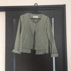 ノーカラージャケット ブルゾンのサムネイル