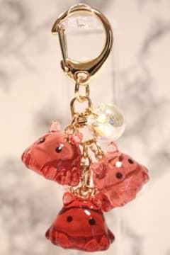 【お時間頂ける方限定☆セミオーダーページ】めんだこ/メンダコ三連キーホルダー 人気色再販⭐︎めんだこ/メンダコ/三連キーホルダー【レッド系