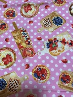 SEVENBERRY 生地 スイーツ柄 ピンク ドット