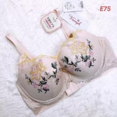 E75 トリンプ プレミアム 天使のブラ魔法のハリ感ブラジャー - メルカリ