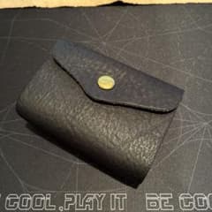 【Cham】二つ折り財布 ブラックのサムネイル