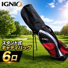 状態良好】IGNIO キャディバッグ 6口 スタンド式 #41624 - メルカリ