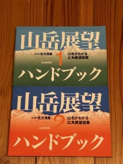 山岳展望ハンドブック 1・2巻セット 佐古清隆 山と溪谷社のサムネイル