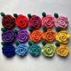 アクリルタワシ15個（薔薇）のサムネイル