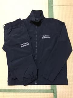 【希少M】Ennoyとスタイリスト私物 ナイロンセットアップ　黒M シャカシャカのサムネイル