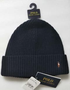 POLO RALPH LAURENのニット帽　ネイビーのサムネイル