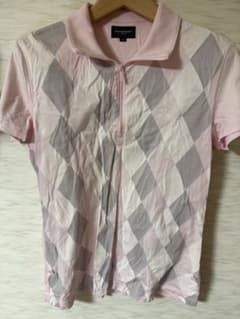 BURBERRY GOLF ハーフジップ ポロシャツ ピンクのサムネイル