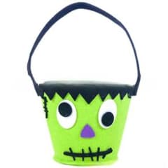 ハロウィン お菓子バッグ フェルト 不織布 手提げ カボチャ バケツ パーティーのサムネイル