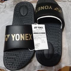 YONEX シャワーサンダル ブラック/ゴールド Lサイズ - メルカリ