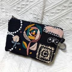 ミナペルホネン ポーチ ハンドメイド パッチワーク - メルカリ