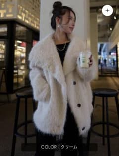 グラムリップス　スタンドカラー FUR オーバーコートのサムネイル