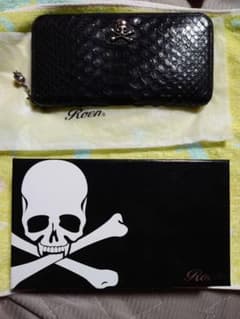 ☆超貴重Roen長財布ラウンドファスナー本物高級パイソンレザー