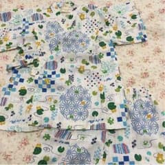 甚平♡95センチ  白カエルのサムネイル