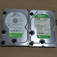ジャンク・2台セット】3.5インチ HDD 1TB ＆ 2TB（WD製）⑤⑥ - メルカリ
