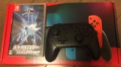 【中古】任天堂Switch本体、純正プロコン、ダイアモンドリメイクセットのサムネイル