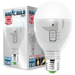MAGIC BULBパッと 停電時自動点灯 LED電球 5W 昼白色のサムネイル