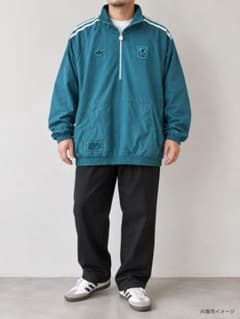 け*ぬ様 リヴァプール ハーフジップ ジャケット 4XL グリーン adidasのサムネイル