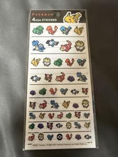 ポケモン　ドット絵　ステッカー　シールのサムネイル