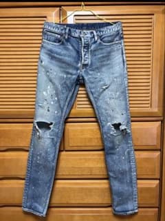 MINEDENIM マインデニム スキニーデニム ペイント ダメージ加工 9 