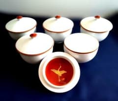 たち吉（橘吉）の瑞鶴蓋付き湯呑み五客セット - メルカリ