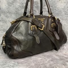 미품 PRADA 프라다 2way 미니 복싱 가방 숄더백
