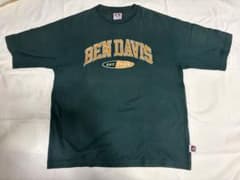 BEN DAVIS カレッジロゴ Tシャツ ダークグリーン Lのサムネイル