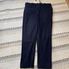 UNIQLO ネイビー スラックス ジッパー付きのサムネイル
