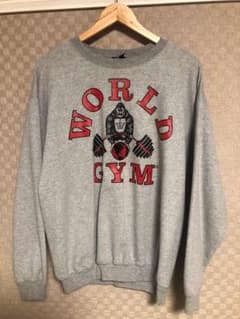 WORLD GYM ワールドジム スウェット M グレー 古着のサムネイル