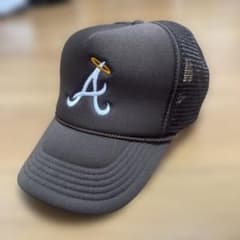 【90sヴィンテージ】NISSUN CAP エンゼルス メッシュキャップ 茶のサムネイル