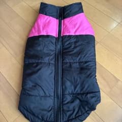 値下げ！犬服 ダウンジャケット 黒とピンク