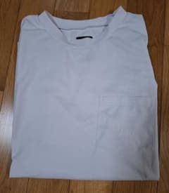 Needles Charcoal別注 パピヨン刺繍 ポケットTシャツ 白 Lのサムネイル
