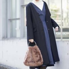 R♡S様専用 natural couture バックフリルロングチェスターのサムネイル
