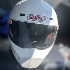 SIMSON ホワイト フルフェイスヘルメット スーパーバンティッド13 