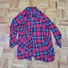 Rosendy 長袖ネルシャツ レッドチェックのサムネイル