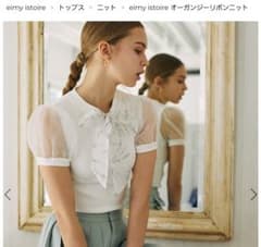 eimyistoire オーガンジーリボンニットのサムネイル