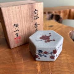 白磁香合 廣州窯（韓国） 共箱 茶道具 - メルカリ