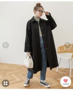 ANGIE ウールライクステンカラーコートのサムネイル