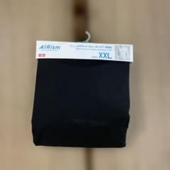 UNIQLO AIRism UVカットクルーネックT 長袖 ブラック XXLのサムネイル