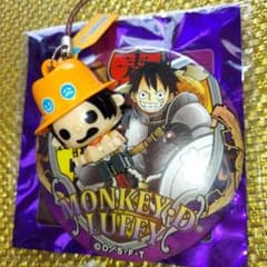 ワンピース 麦わらストア限定 ルフィ エース 輩缶バッジ ストラップ