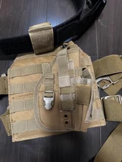BLACKHAWKベルト＆メーカー不明レッグホルスター サバゲー装備のサムネイル