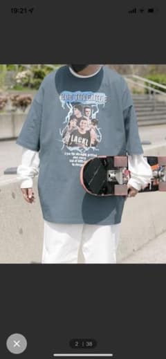 Perushu ペルーシュ ユーズドライクロックTシャツのサムネイル
